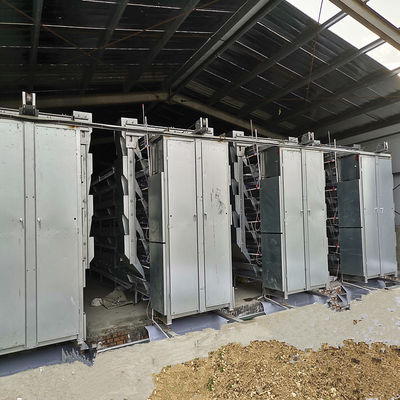 Q235 Chicken Farming Equipment , 54-384 Birds/Set H / A Type Layer Cage