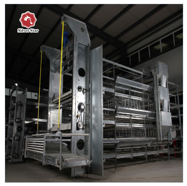 Ventilational Automatic Layer Cage System , 4 Tier 120 Birds Chicken Battery Cages