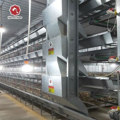 4Tiers Broiler Hühnerkäfige Batteriekäfig für 4Tiers Baby Hühnerkäfig Geflügelzuchtgeräte Automatisches System
