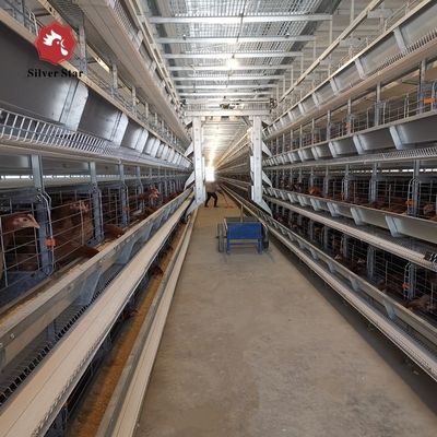 H-Typ automatisches Batterie-Käfigsystem mit automatischer Schicht.