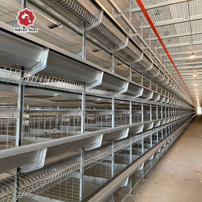 Automatische Geflügelfarm-Ausrüstung Hochdichte-H-Typ-Schichtbatterie Hühnerkäfig-System für die Eierproduktion